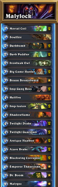 Malygos Warlock Deck