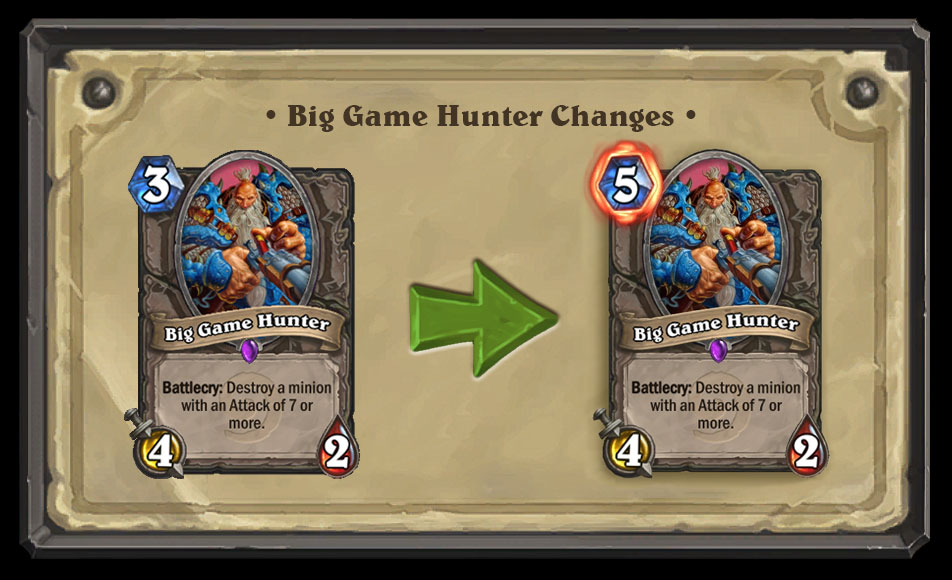 Big Game Hunter Nerf