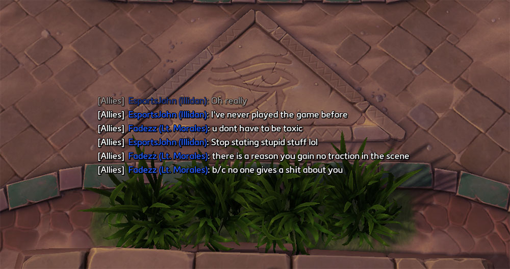 Not my finest moment, but you can see how toxicity multiplies.