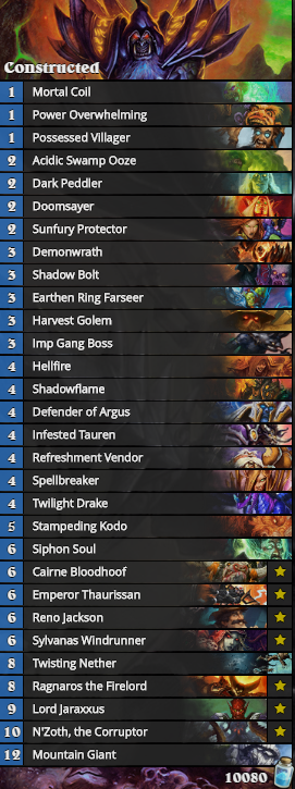 expensive warlock deck