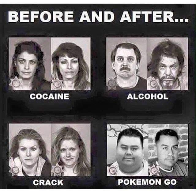 Pokemon Go before and after