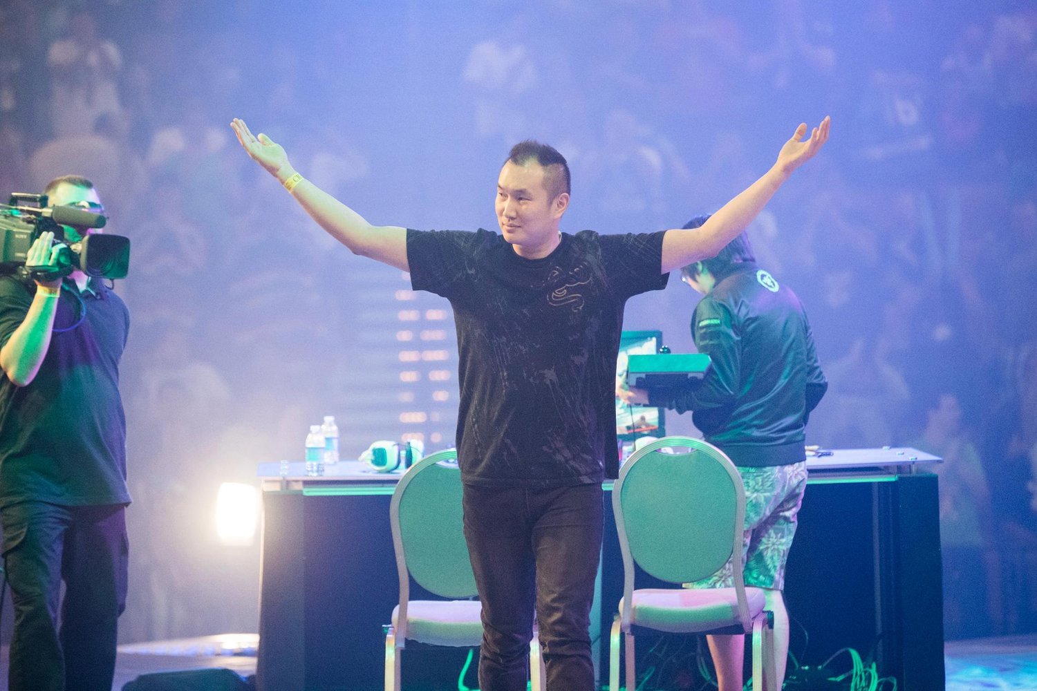 infiltration on stage after winning evo 2016