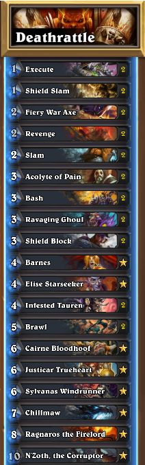 Deathrattle Warrior Decklist