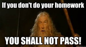 Homework Gandalf Meme