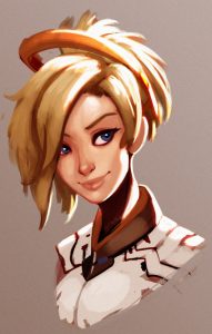 Overwatch Mercy Most Populay Hero deviantart raichiyo33