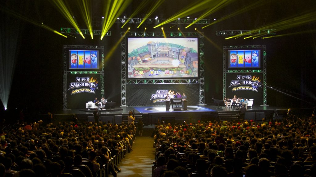 Super Smash Bros invitational tournament stage