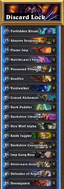 Discard Warlock Decklist