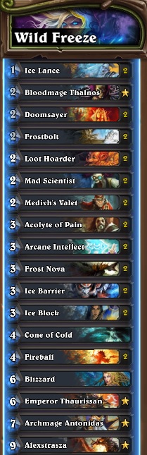 Freeze Mage Wild Decklist