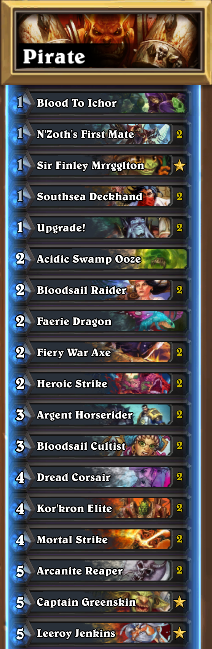 Pirate Warrior Decklist