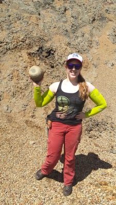 Showing off an EG tank while doing Geology stuff