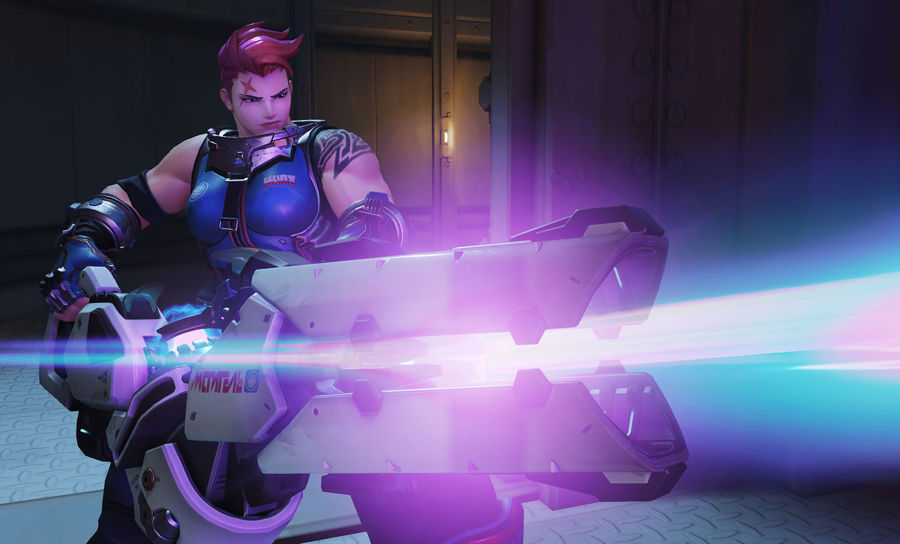 Zarya Screenshot fro PlayOverwatch.com