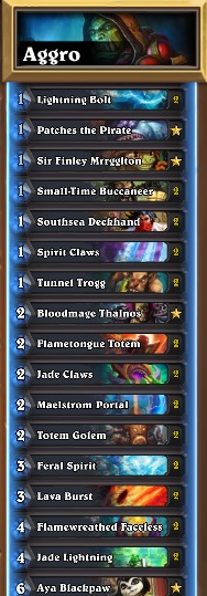 Aggro Shaman Decklist