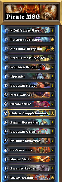 Pirate Warrior Decklist