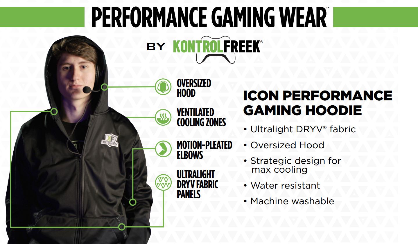 KontrolFreek Performance Gaming Wear Hoodie