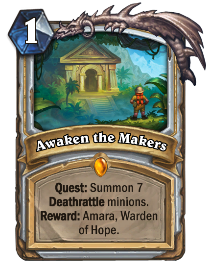 Journey to Un'Goro - Awaken the Makers Quest Mechanic