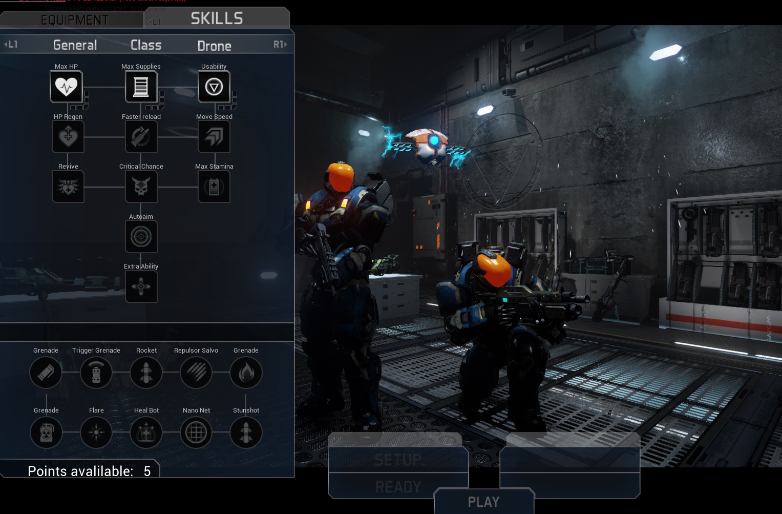 Players can choose between different skills in Solstice Chronicles: MIA.