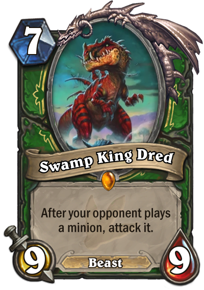 Journey to Un'Goro's Swamp King Dred is a bit like King Krush.