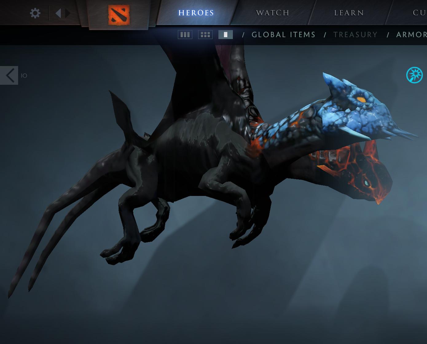 This is Jakiro's old model. As you can clearly see, it looks like TRASH. Thankfully, Valve have updated the Twin Headed Dragon's appearance to give him a more modern look.