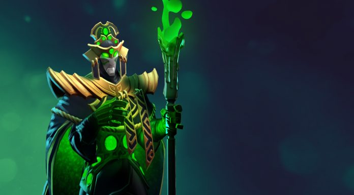 Cosmetics like this set for Rubick are created by Steam Workshop artists, who receive a cut of the profits if Valve accepts the piece into a chest or treasure.