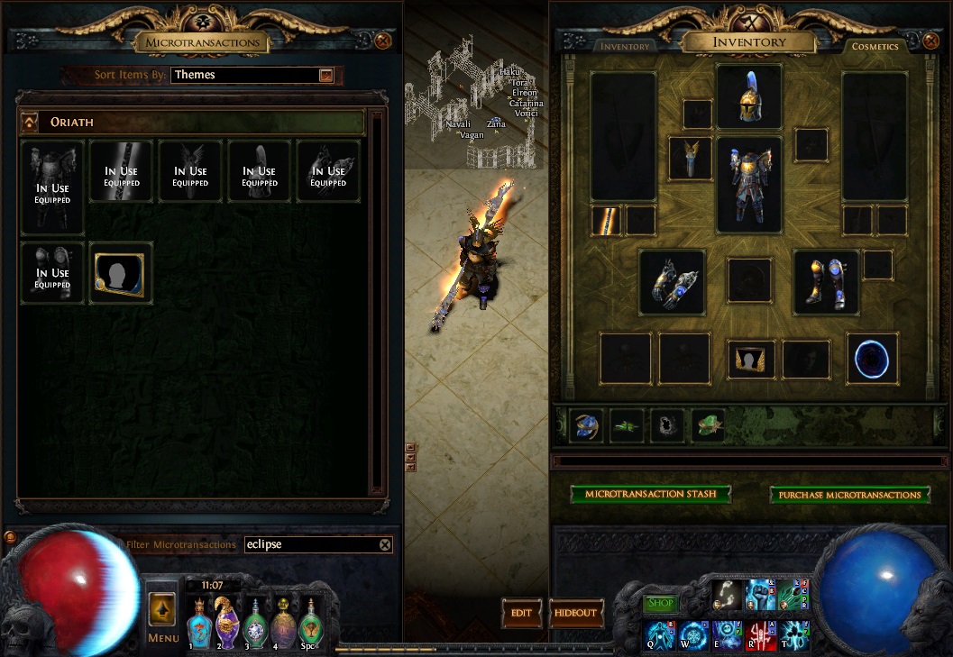 Screenshot of new MTX system.