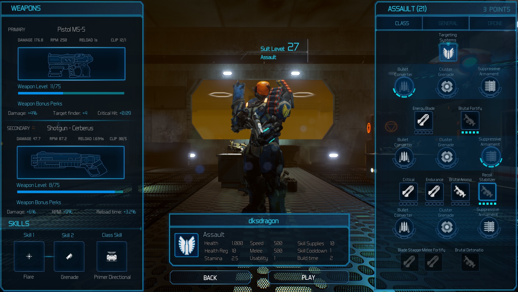 The menu/UI got a massive overhaul before the final release of Solstice Chronicles: MIA.