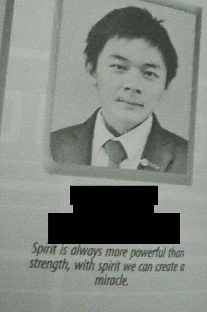 MidOne's yearbook photo. 