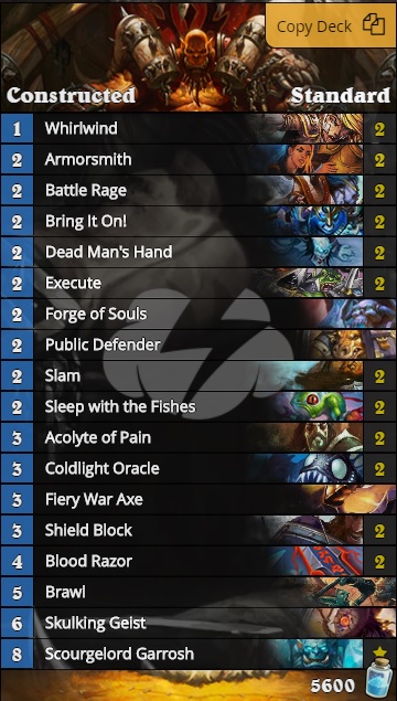 Dead Man's Hand Decklist