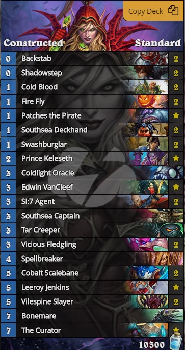 Tempo Rogue Decklist