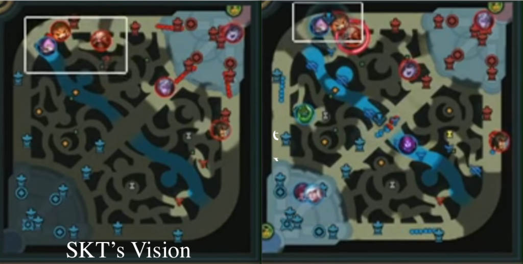 Vision map during Game 1 of the Worlds 2017 Grand Finals.