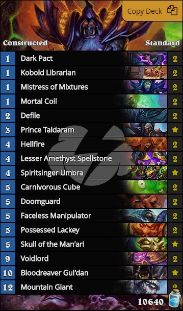 Cubelock Decklist