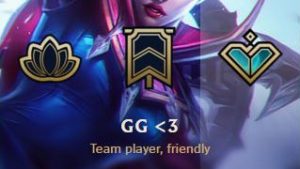 GG <3 honor in League of Legends.