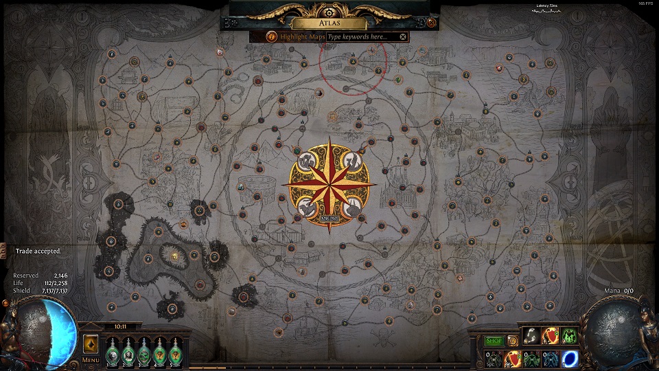 Path of Exile Shaping - This is what an Atlas looks like in Path of Exile.