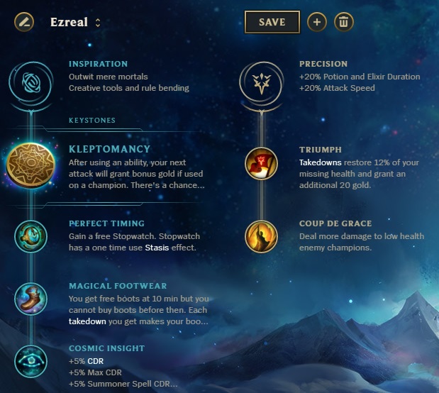 The Inspiration Rune Tree: League of Legends Runes 